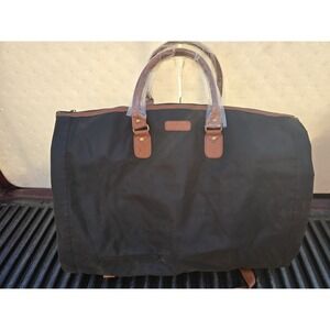 Buxton Duffle Bag Fold Out Garment Bag Large Carry On Black Nylon Crossbody